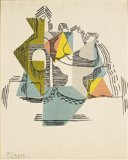 1922 Bouteille et compotier. Пабло Пикассо (1881-1973) Период: 1919-1930