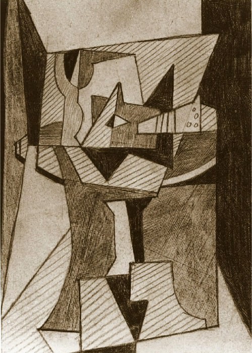 1920 Compotier et mandoline sur un gueridon, Pablo Picasso (1881-1973) Period of creation: 1919-1930