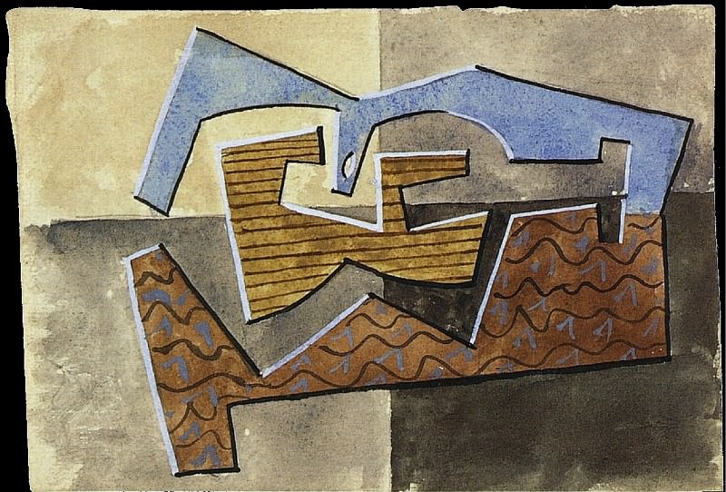 1920 Nature morte Е la guitare. Пабло Пикассо (1881-1973) Период: 1919-1930