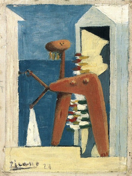1928 Baigneuse et cabine. Пабло Пикассо (1881-1973) Период: 1919-1930