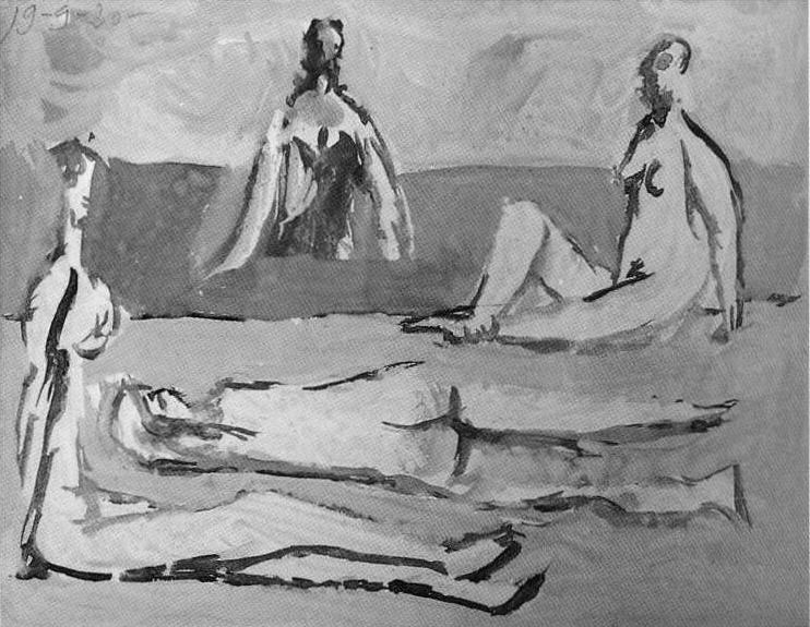 1920 Quatre baigneuses2. Пабло Пикассо (1881-1973) Период: 1919-1930