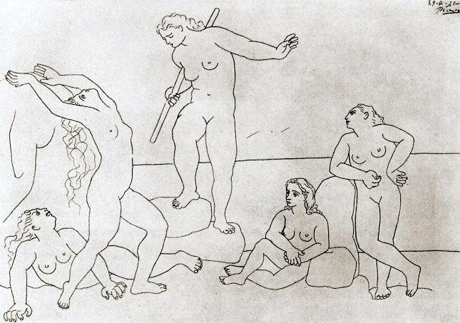 1921 Baigneuses. Пабло Пикассо (1881-1973) Период: 1919-1930