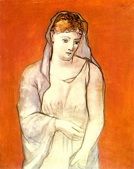 1923 La femme au voile bleu. Пабло Пикассо (1881-1973) Период: 1919-1930