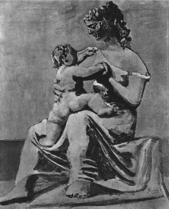 1922 MКre et enfant au bord de la mer. Пабло Пикассо (1881-1973) Период: 1919-1930