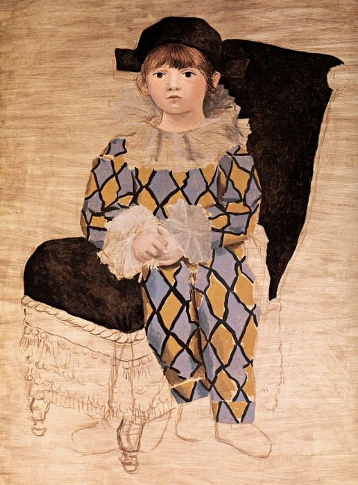 1924 Paul en arlequin1. Пабло Пикассо (1881-1973) Период: 1919-1930