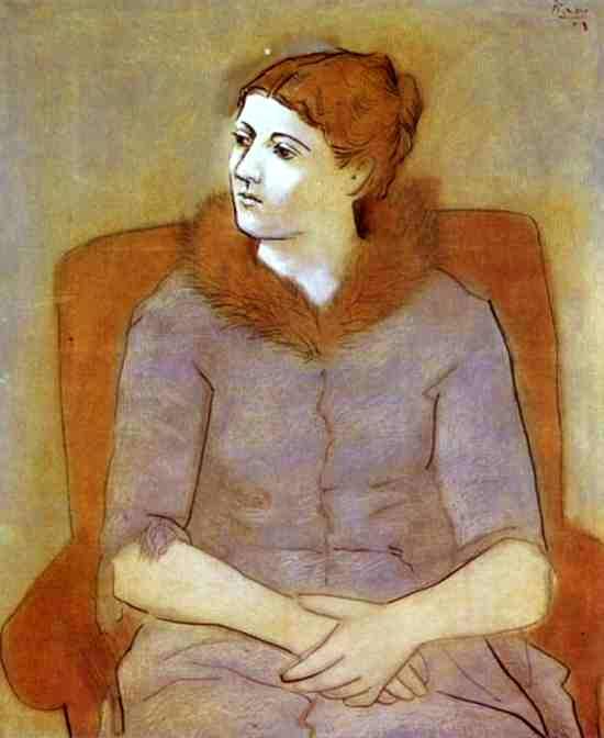 1923 Portrait dOlga. Пабло Пикассо (1881-1973) Период: 1919-1930