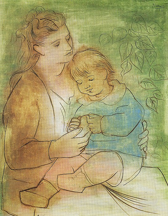 1922 MКre et enfant1. Пабло Пикассо (1881-1973) Период: 1919-1930