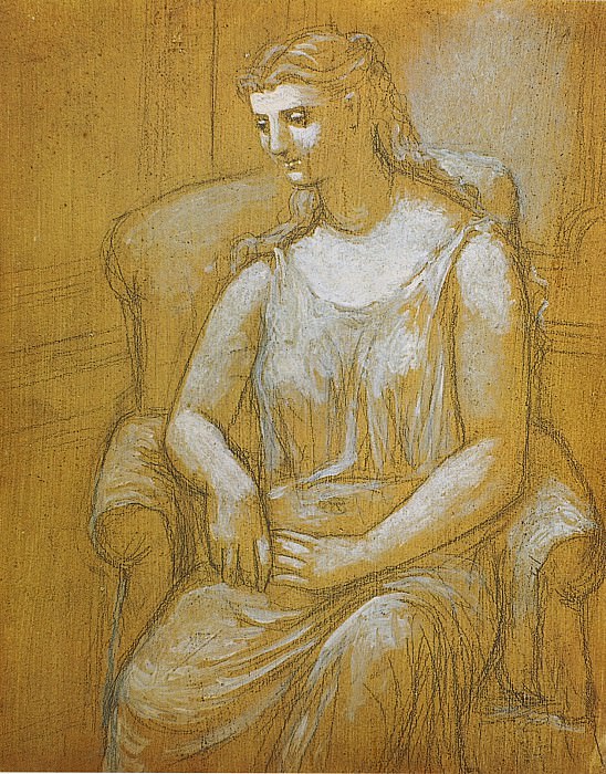 1923 Femme assise dans un fauteuil1. Pablo Picasso (1881-1973) Period of creation: 1919-1930
