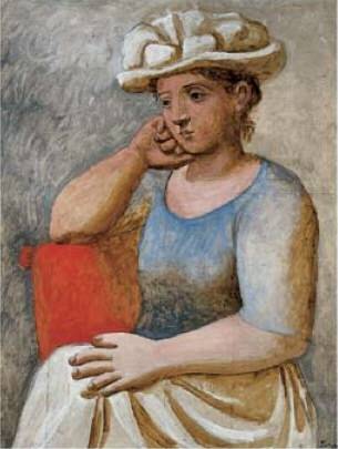 1921 Femme accoudВe au chapeau blanc. Pablo Picasso (1881-1973) Period of creation: 1919-1930
