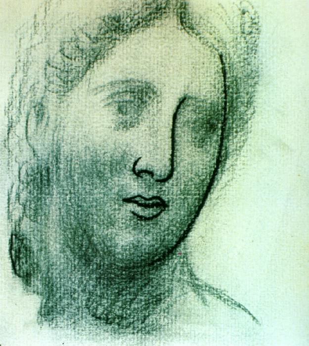 1920 TИte de femme. Пабло Пикассо (1881-1973) Период: 1919-1930