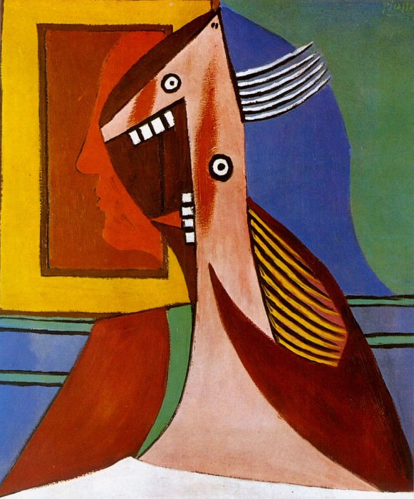 1929 Buste de femme et autoportrait. Pablo Picasso (1881-1973) Period of creation: 1919-1930