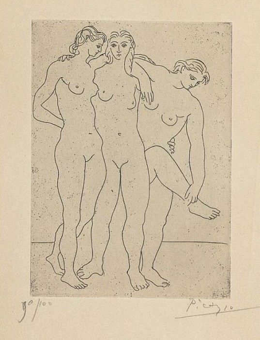 1922 Les trois baigneuses III. Pablo Picasso (1881-1973) Period of creation: 1919-1930