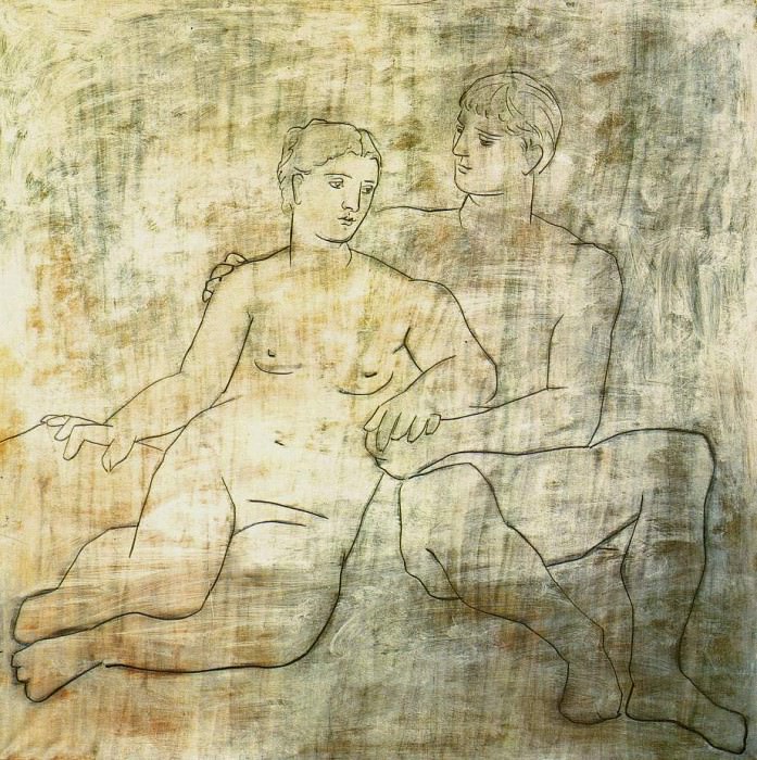 1923 Lentretien. JPG. Пабло Пикассо (1881-1973) Период: 1919-1930