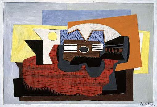 1922 Guitare sur un tapis rouge. Пабло Пикассо (1881-1973) Период: 1919-1930