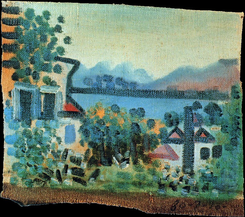 1920 Paysage. Пабло Пикассо (1881-1973) Период: 1919-1930 (Paysage Е Dinard)