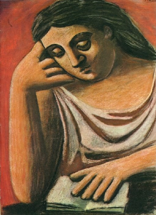 1921 Femme assise lisant un livre. Pablo Picasso (1881-1973) Period of creation: 1919-1930