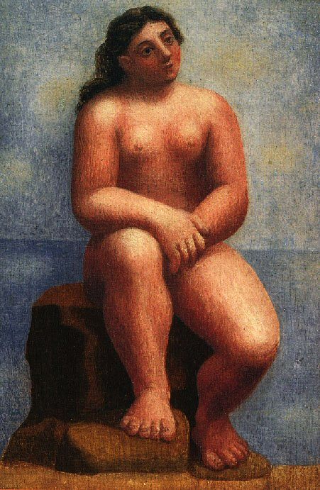 1921 Nu fВminin assis sur un rocher. Pablo Picasso (1881-1973) Period of creation: 1919-1930
