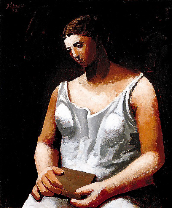 1922 Femme en blanc. Пабло Пикассо (1881-1973) Период: 1919-1930
