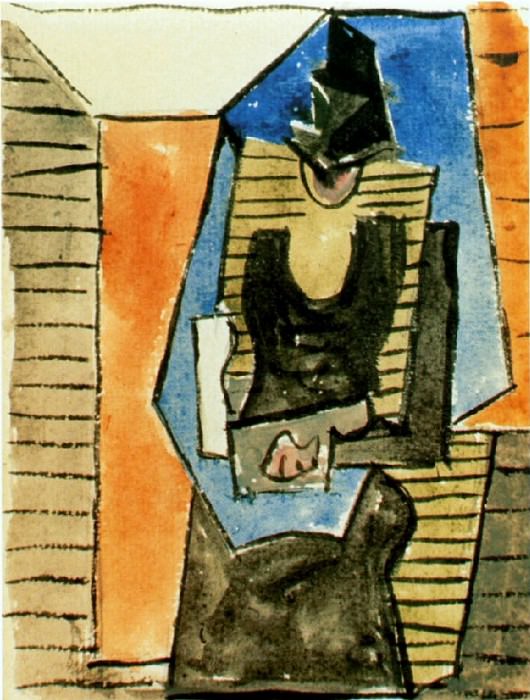 1920 Femme assise au chapeau. Pablo Picasso (1881-1973) Period of creation: 1919-1930