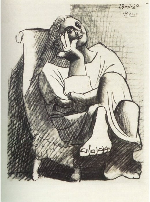 1920 Femme assise4, Pablo Picasso (1881-1973) Period of creation: 1919-1930
