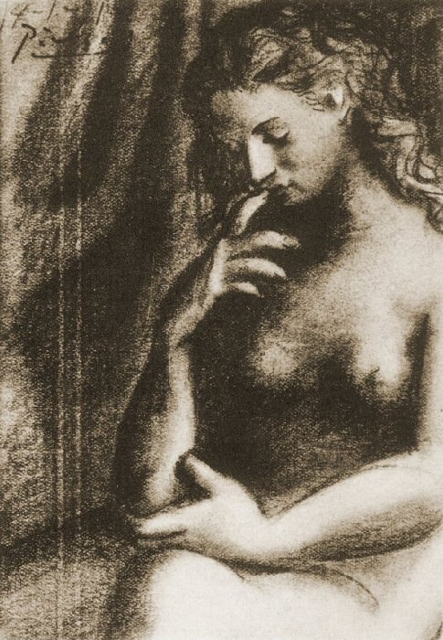 1921 Nu assis. Пабло Пикассо (1881-1973) Период: 1919-1930