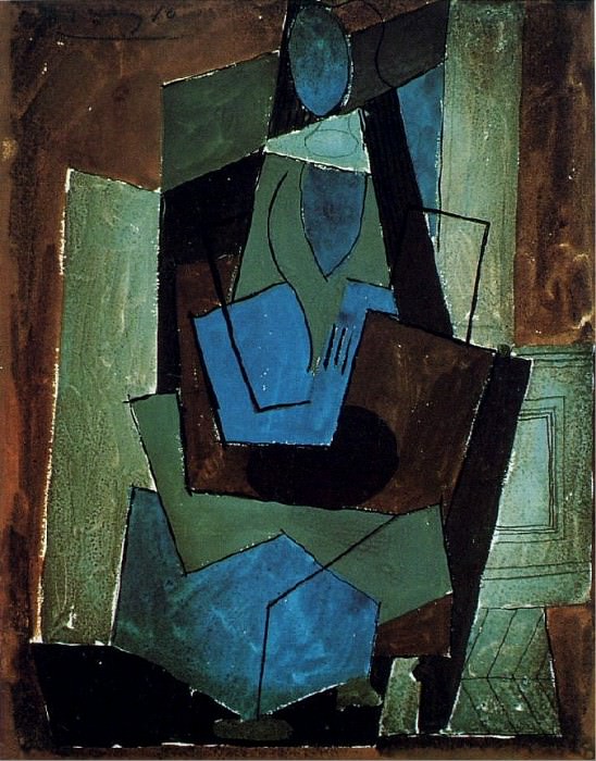 1920 Femme assise1. Пабло Пикассо (1881-1973) Период: 1919-1930