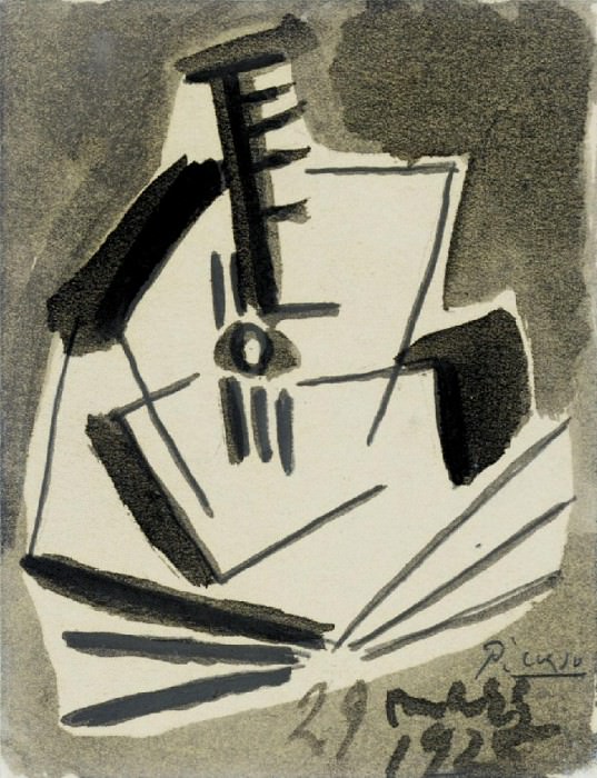 1925 Guitare. Пабло Пикассо (1881-1973) Период: 1919-1930