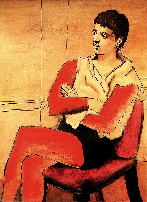 1923 Saltimbanque aux bras croisВs. Pablo Picasso (1881-1973) Period of creation: 1919-1930