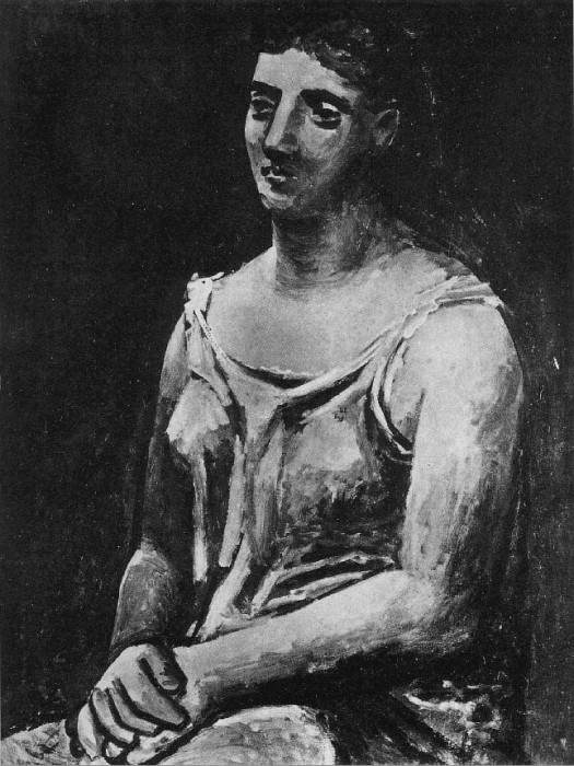 1922 Femme assise les mains croisВes. Пабло Пикассо (1881-1973) Период: 1919-1930