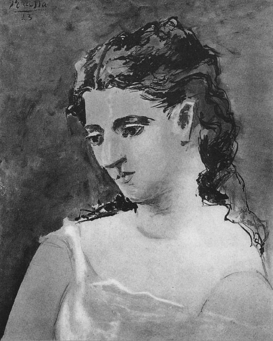 1923 TИte de femme2. Пабло Пикассо (1881-1973) Период: 1919-1930