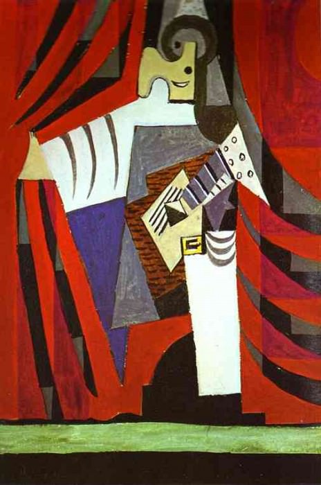 1919 Polichinelle Е la guitare avant le lever de rideau. Pablo Picasso (1881-1973) Period of creation: 1919-1930