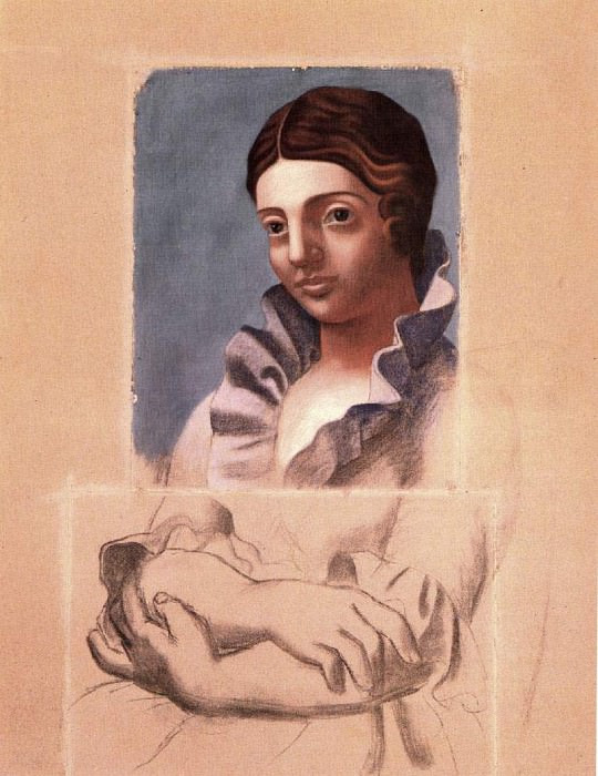 1921 Portrait dOlga. JPG. Пабло Пикассо (1881-1973) Период: 1919-1930