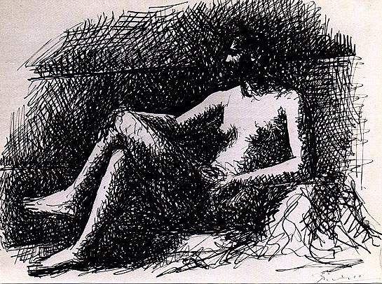 1922 Nu assise. JPG. Pablo Picasso (1881-1973) Period of creation: 1919-1930