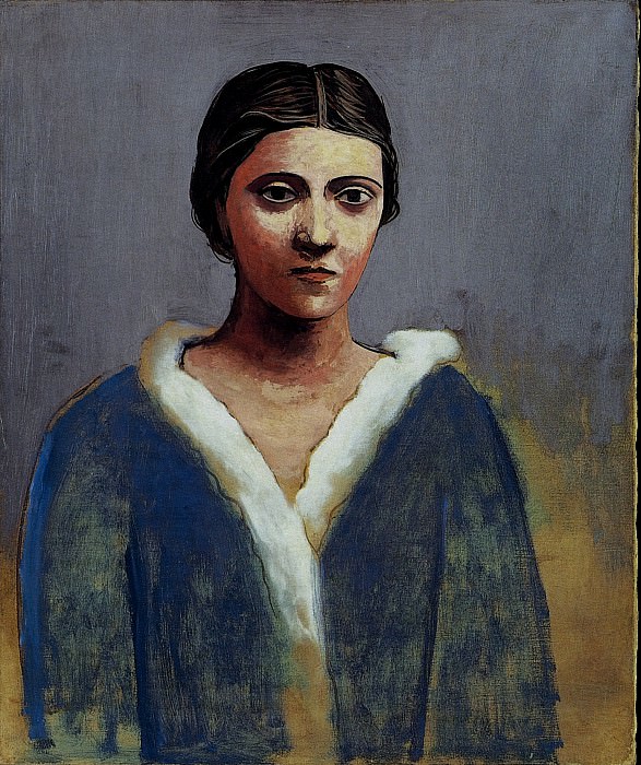 1923 Portrait de femme au col dhermine (Olga). Пабло Пикассо (1881-1973) Период: 1919-1930