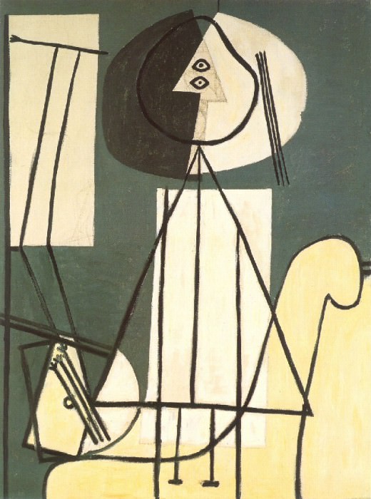 1928 Peintre Е la palette et au chevalet. Pablo Picasso (1881-1973) Period of creation: 1919-1930
