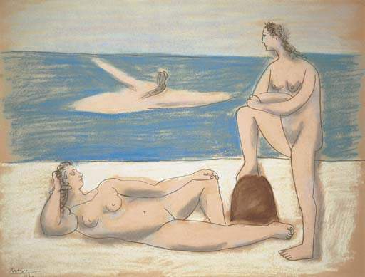 1920 Trois baigneuses1. Pablo Picasso (1881-1973) Period of creation: 1919-1930