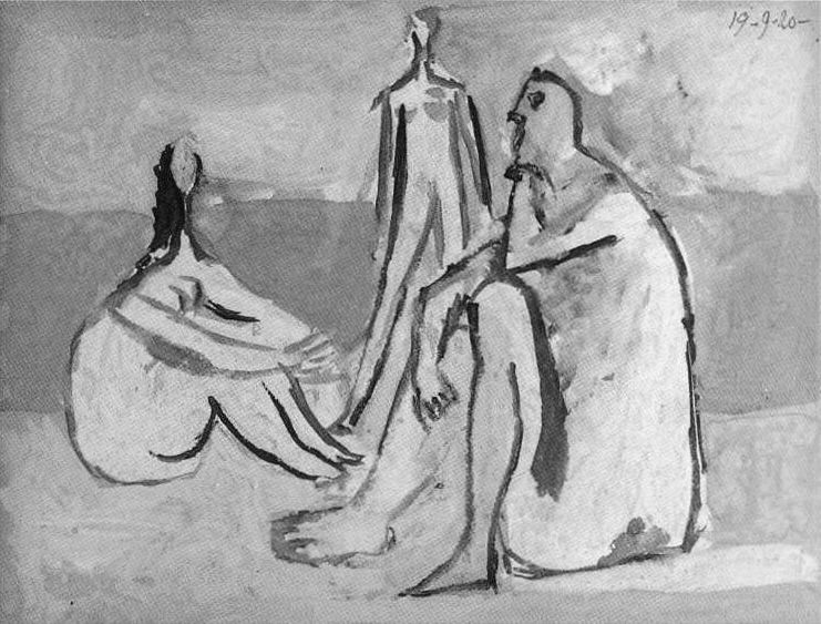 1920 Trois baigneuses II. Пабло Пикассо (1881-1973) Период: 1919-1930