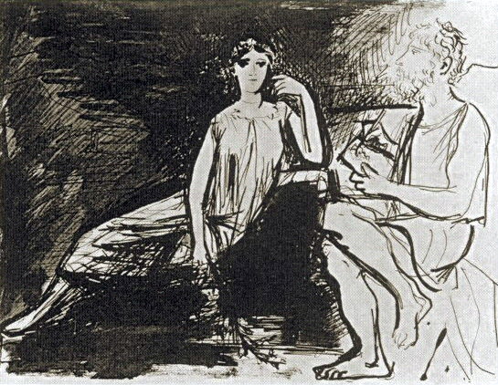 1926 ModКle posant devant lartiste. Pablo Picasso (1881-1973) Period of creation: 1919-1930