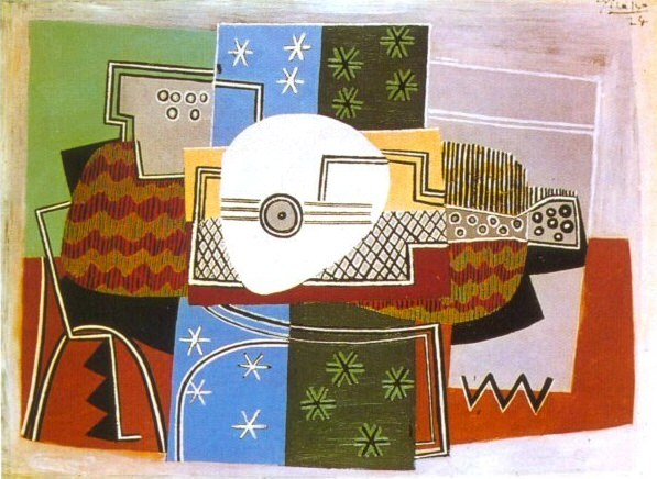 1924 Nature morte Е la mandoline. Pablo Picasso (1881-1973) Period of creation: 1919-1930