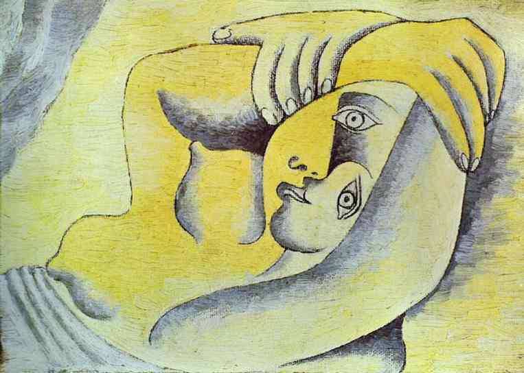 1929 Femme allongВe. Pablo Picasso (1881-1973) Period of creation: 1919-1930