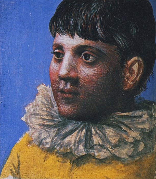 1922 Portrait dadolescent en Pierrot1. Pablo Picasso (1881-1973) Period of creation: 1919-1930