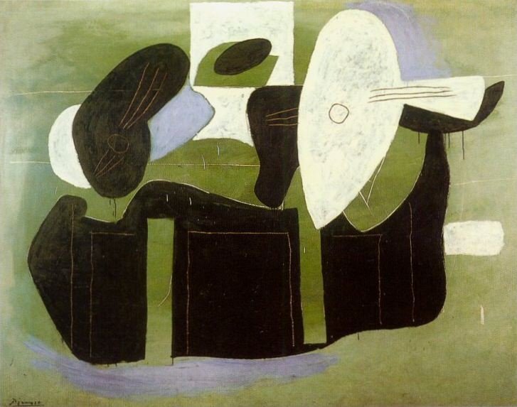 1925 Instruments de musique sur une table. Пабло Пикассо (1881-1973) Период: 1919-1930