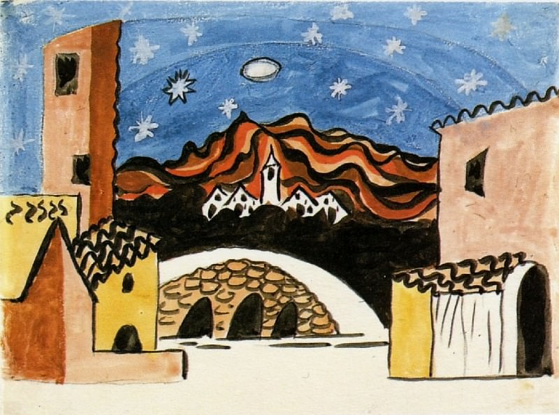 1919 Projet pour le dВcor (Le Tricorne). Пабло Пикассо (1881-1973) Период: 1919-1930