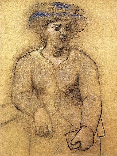 1921 Femme au chapeau. JPG. Пабло Пикассо (1881-1973) Период: 1919-1930