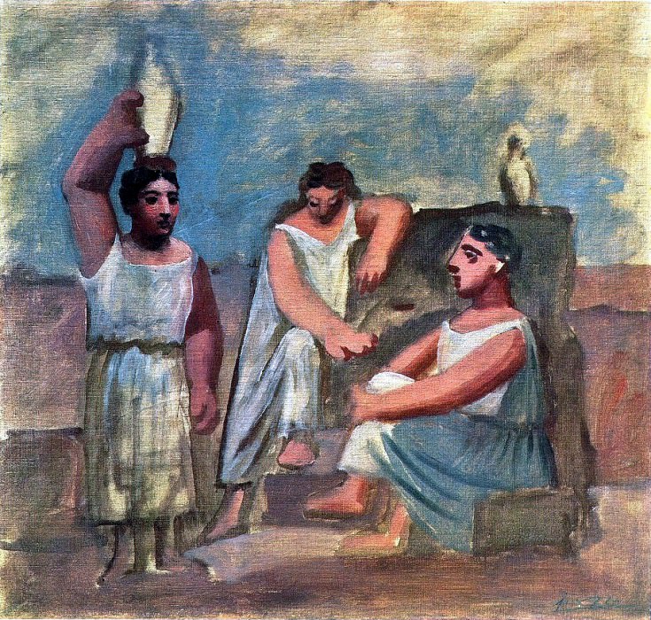 1921 Trois femmes Е la fontaine5. Пабло Пикассо (1881-1973) Период: 1919-1930