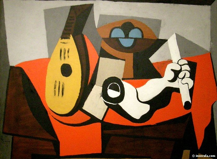 1925 Mandoline, panier de fruit et bras de plГtre. Pablo Picasso (1881-1973) Period of creation: 1919-1930