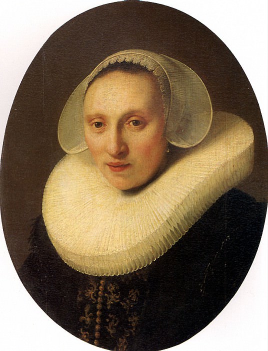 REMBRANDT - Cornelia Pronk, wife of Albert Cooper. Louvre (Paris)