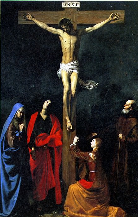 TOURNIER NICHOLAS - Crucifixion with St. Vincent. Louvre (Paris)