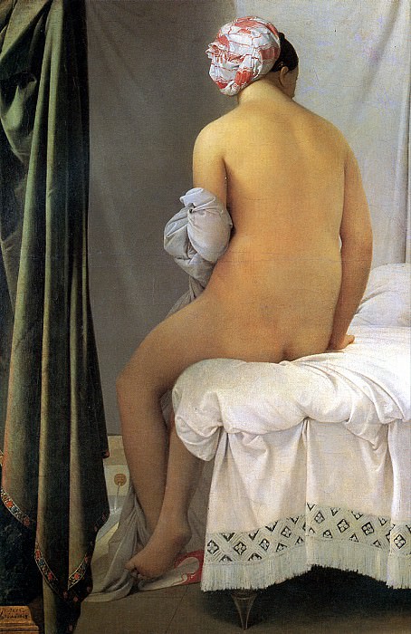 ЭНГР ЖАН ОГЮСТ ДОМИНИК - Купальщица Вальпинсона, 1808.. Louvre (Paris)