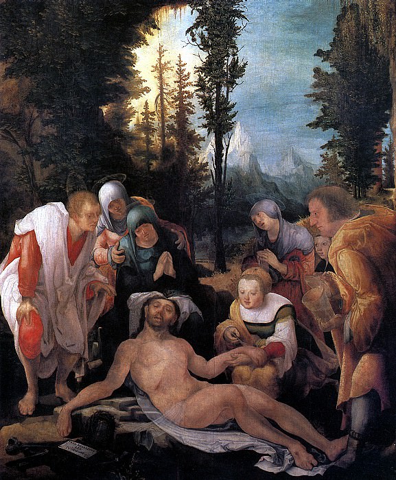 HUBER WOLF - Lamentation of Christ. Louvre (Paris)